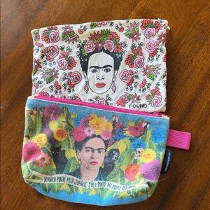 Frida Kahlo Floral Cosmetic Pouch Set
